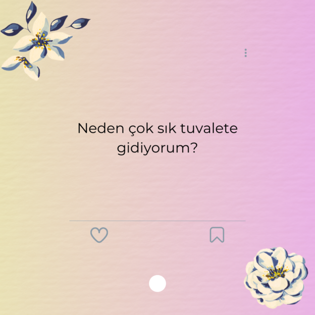 Neden çok sık tuvalete gidiyorum? 1