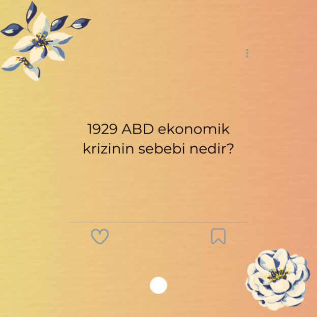 1929 ABD ekonomik krizinin sebebi nedir? 1