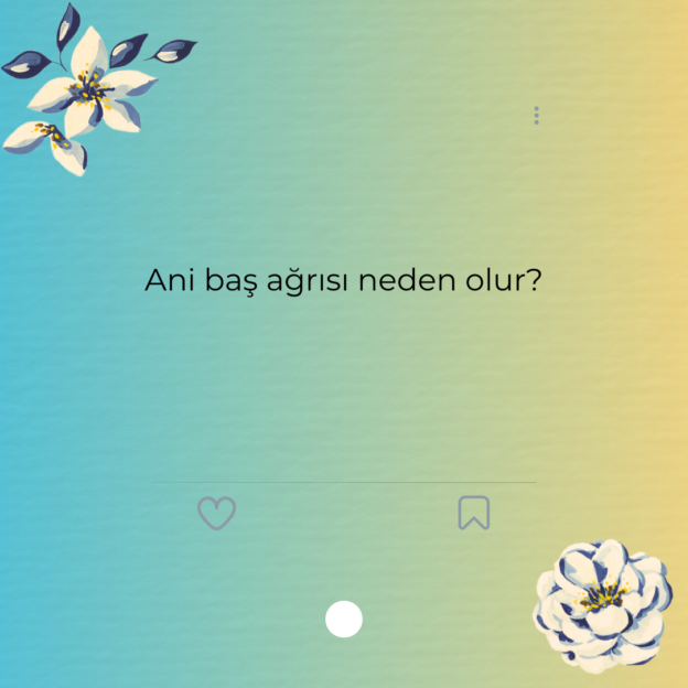 Ani baş ağrısı neden olur? 1