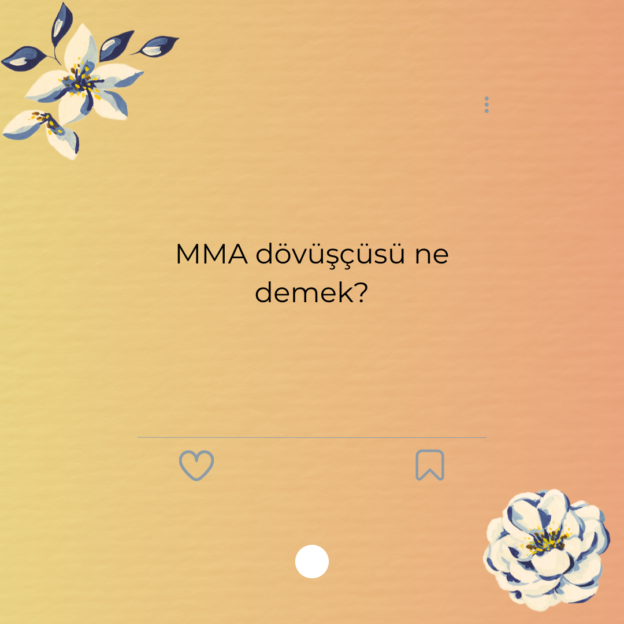 MMA dövüşçüsü ne demek?
