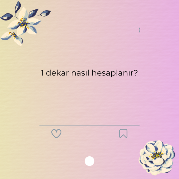 1 dekar nasıl hesaplanır? 1