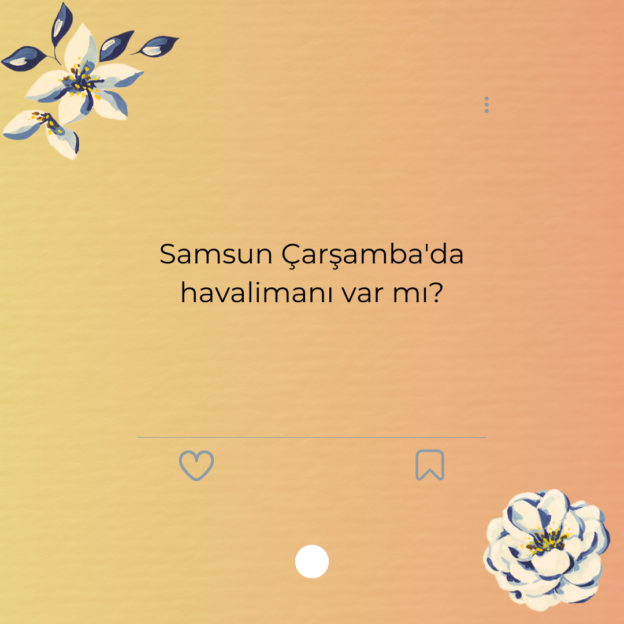 Samsun Çarşamba’da havalimanı var mı?
