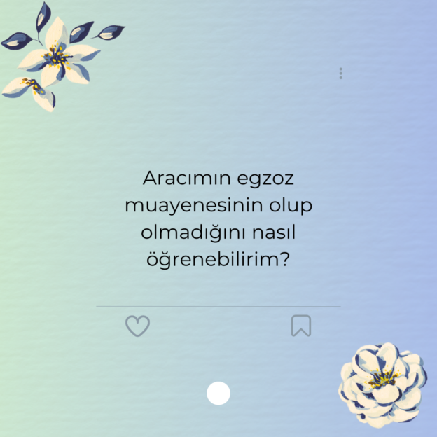 Aracımın egzoz muayenesinin olup olmadığını nasıl öğrenebilirim?