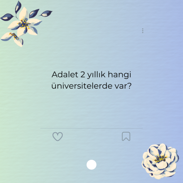 Adalet 2 yıllık hangi üniversitelerde var?