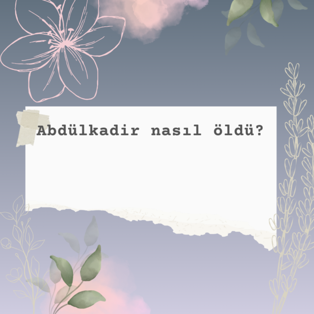 Abdülkadir nasıl öldü? 1 Abdülkadir nasıl öldü? 1