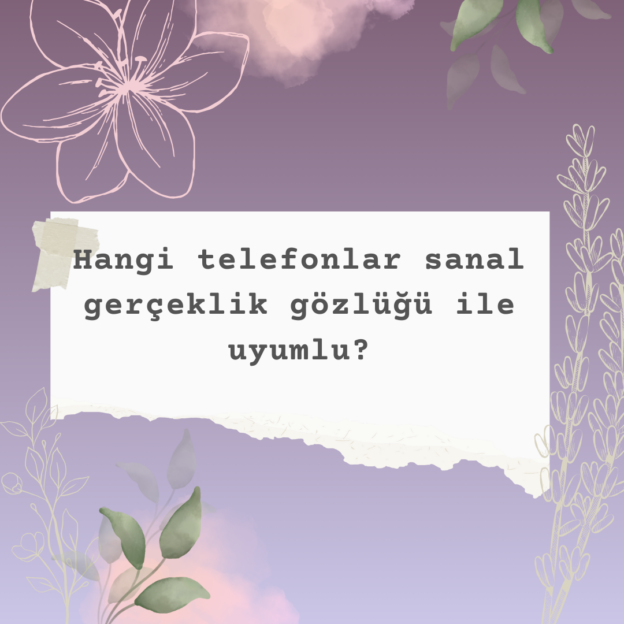 Hangi telefonlar sanal gerçeklik gözlüğü ile uyumlu? 1
