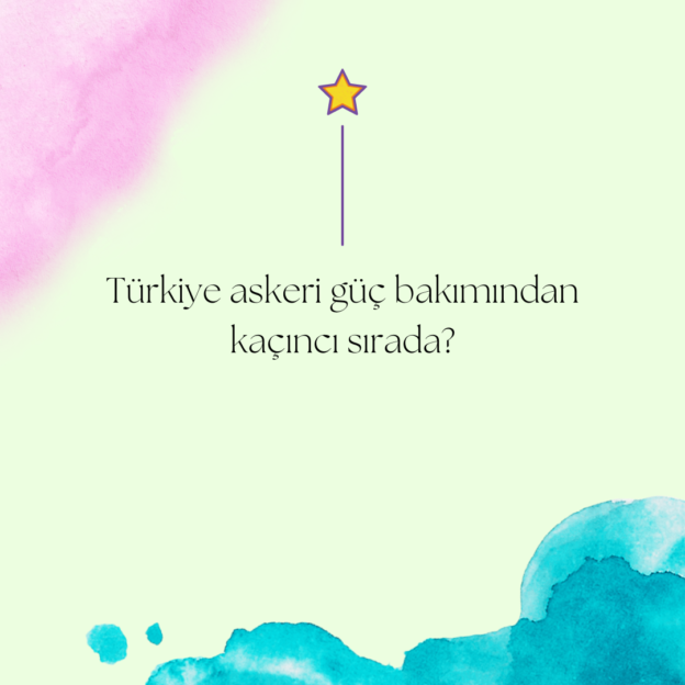 Türkiye askeri güç bakımından kaçıncı sırada? 1