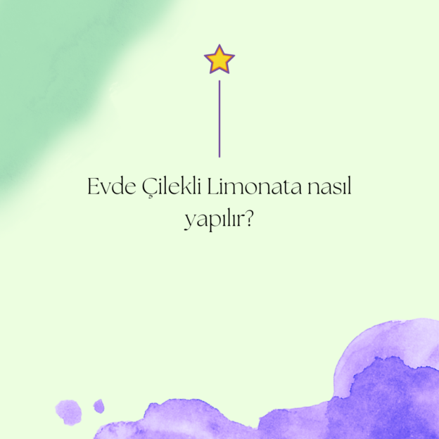 Evde Çilekli Limonata nasıl yapılır? 1