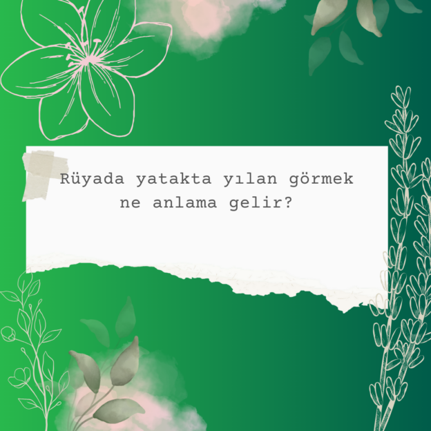 Rüyada yatakta yılan görmek ne anlama gelir? 6