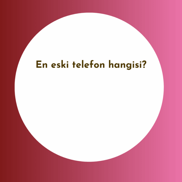 En eski telefon hangisi? 1