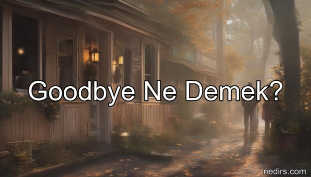 goodbye ne demek?