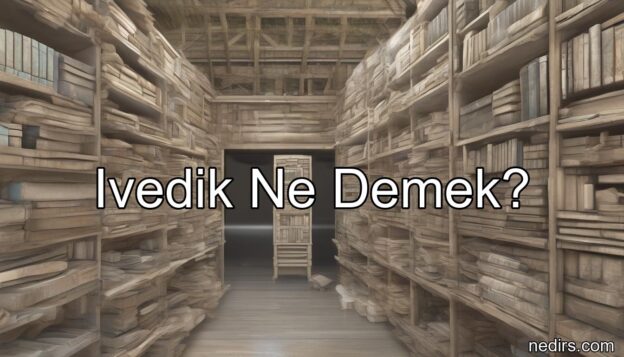 ivedik ne demek?