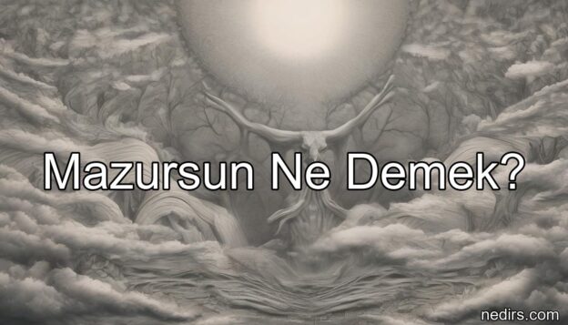 mazursun ne demek?