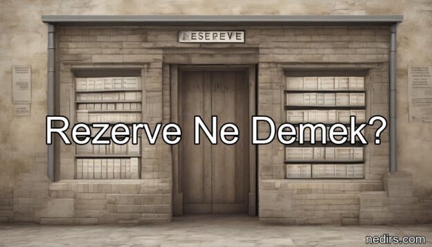 rezerve ne demek?