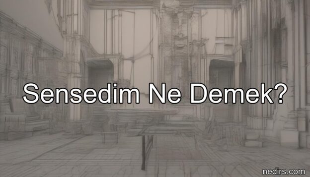 sensedim ne demek?