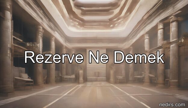rezerve ne demek