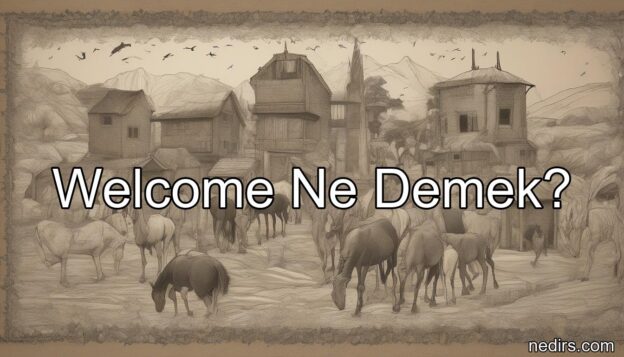 welcome ne demek?